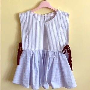 Blue stripe blouse from Zara